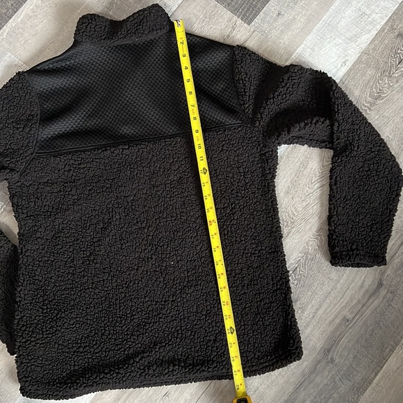 Athletic Works Black Sherpa Quarter Zip Soft & Comfy Women’s Size Medium (8-10) - Picture 8 of 8